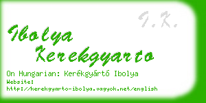 ibolya kerekgyarto business card